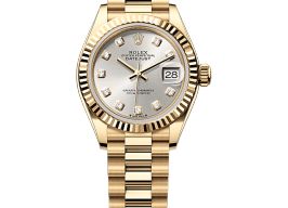 Rolex Lady-Datejust 279178 (2025) - Zilver wijzerplaat 28mm Geelgoud