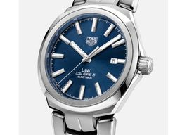 TAG Heuer Link Calibre 5 WBC2112.BA0603 (2025) - Blauw wijzerplaat 41mm Staal