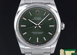 Rolex Oyster Perpetual 34 114200 (2018) - Groen wijzerplaat 34mm Staal