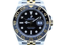 Rolex GMT-Master II 126713GRNR (2024) - Zwart wijzerplaat 40mm Goud/Staal