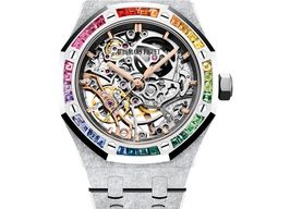 Audemars Piguet Royal Oak Double Balance Wheel Openworked 15468BC.YG.1259BC.01 (2025) - Transparent dial 37 mm White Gold case