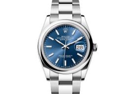 Rolex Datejust 36 126200 (2021) - Blauw wijzerplaat 36mm Staal