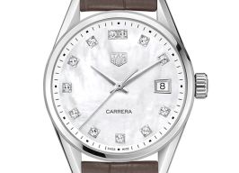 TAG Heuer Carrera Lady WBK1318.FC8258 (2023) - White dial 36 mm Steel case