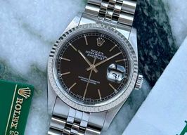 Rolex Datejust 36 16234 (1996) - Zwart wijzerplaat 36mm Staal