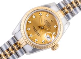 Rolex Lady-Datejust 69173 (1987) - Champagne dial 26 mm Gold/Steel case