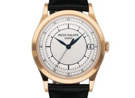 Patek Philippe Calatrava 5296R-001 (Onbekend (willekeurig serienummer)) - Zilver wijzerplaat 38mm Roségoud