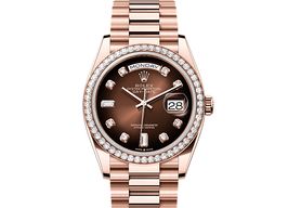 Rolex Day-Date 36 128345RBR (2025) - Bruin wijzerplaat 36mm Roségoud