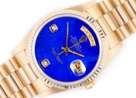 Rolex Day-Date 36 18238 (1993) - Blauw wijzerplaat 36mm Geelgoud