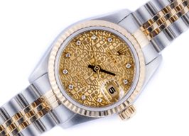 Rolex Lady-Datejust 69173 (1989) - Champagne wijzerplaat 26mm Goud/Staal