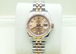 Rolex Lady-Datejust 179173 (2014) - Champagne dial 26 mm Gold/Steel case
