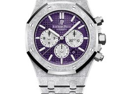 Audemars Piguet Royal Oak Chronograph 26331BC.GG.1224BC.01 (2025) - Paars wijzerplaat 41mm Witgoud