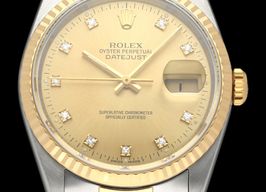 Rolex Datejust 36 16233G (1991) - Champagne dial 36 mm Gold/Steel case