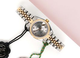 Rolex Lady-Datejust 79173 (2004) - Grey dial 26 mm Gold/Steel case