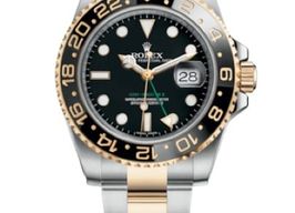 Rolex GMT-Master II 116713LN (Onbekend (willekeurig serienummer)) - Zwart wijzerplaat 40mm Goud/Staal