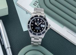 Rolex Submariner Date 16610 (1991) - Zwart wijzerplaat 40mm Staal