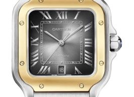 Cartier Santos W2SA0030 (2026) - Grey dial 39 mm Gold/Steel case