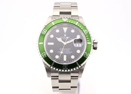 Rolex Submariner Date 16610 (2003) - Zwart wijzerplaat 40mm Staal