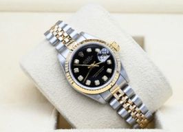 Rolex Lady-Datejust 69173 (1997) - Black dial 26 mm Gold/Steel case