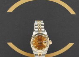 Rolex Lady-Datejust 69173 (1995) - Oranje wijzerplaat 26mm Goud/Staal