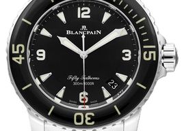 Blancpain Fifty Fathoms 5015-1130-71S (2026) - Zwart wijzerplaat 46mm Staal
