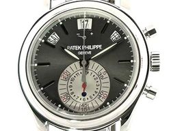 Patek Philippe Annual Calendar Chronograph 5960P-001 (2008) - Grey dial 41 mm Platinum case