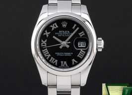 Rolex Lady-Datejust 179160 (2010) - Black dial 26 mm Steel case