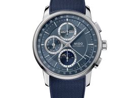 Mido Baroncelli Moonphase M027.625.17.041.00 (2024) - Blue dial 42 mm Steel case