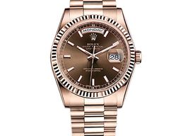 Rolex Day-Date 36 118235F (2016) - Brown dial 36 mm Rose Gold case