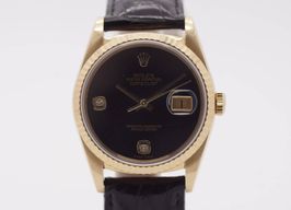Rolex Datejust 36 16238 (1991) - Black dial 36 mm Yellow Gold case