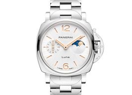 Panerai Luminor Due Luna PAM01301 (2025) - Silver dial 38 mm Steel case