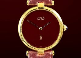 Cartier Vendome Unknown (1990) - Rood wijzerplaat 37mm Staal