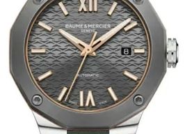 Baume & Mercier Riviera M0A10660 (2025) - Grijs wijzerplaat 42mm Staal