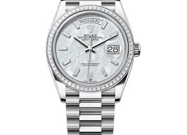 Rolex Day-Date 36 128396TBR (2025) - Wit wijzerplaat 36mm Platina