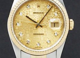 Rolex Datejust 36 16233 (2003) - Goud wijzerplaat 36mm Goud/Staal