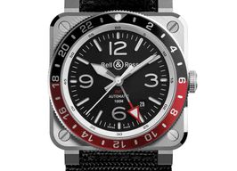 Bell & Ross BR 03 BR0393-BL-ST/SCA (2024) - Zwart wijzerplaat 43mm Staal