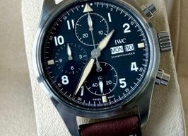 IWC Pilot Spitfire Chronograph IW387903 (2020) - Zwart wijzerplaat 41mm Staal