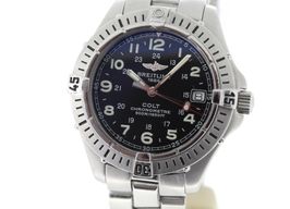 Breitling Colt Quartz A74350 (2004) - Black dial 38 mm Steel case