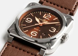 Bell & Ross BR 03 BR03A-GH-ST/SCA (2024) - Bruin wijzerplaat 42mm Staal