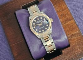 Rolex Lady-Datejust 279161 (2021) - Purple dial 28 mm Gold/Steel case