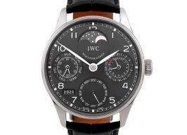 IWC Portuguese Perpetual Calendar IW502218 (2006) - Grijs wijzerplaat 42mm Witgoud