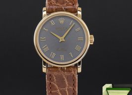 Rolex Cellini 6110 (2008) - Grey dial 26 mm Yellow Gold case