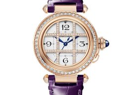 Cartier Pasha WJPA0020 (2025) - White dial 35 mm Rose Gold case