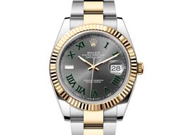 Rolex Datejust 41 126333-0019 (2024) - Grey dial 41 mm Gold/Steel case