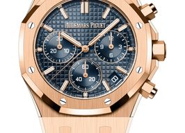 Audemars Piguet Royal Oak Chronograph 26240OR.OO.1320OR.01 (2025) - Blue dial 41 mm Rose Gold case