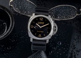 Panerai Luminor Marina 1950 3 Days Automatic PAM00359 (Onbekend (willekeurig serienummer)) - Zwart wijzerplaat 44mm Staal