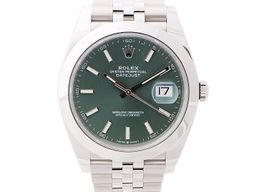 Rolex Datejust 41 126300 (2024) - Groen wijzerplaat 41mm Staal