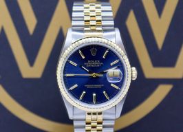 Rolex Datejust 36 16233 (1989) - Blue dial 36 mm Gold/Steel case