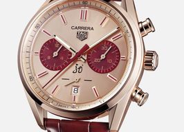 TAG Heuer Carrera Heuer-02T CBN2048.FC8323 (2025) - Pink dial 42 mm Rose Gold case