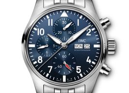 IWC Pilot Chronograph IW388102 (2024) - Blauw wijzerplaat 41mm Staal