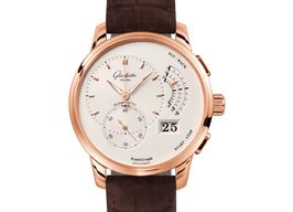 Glashütte Original PanoGraph 1-61-03-25-15-05 (2023) - Silver dial 40 mm Red Gold case